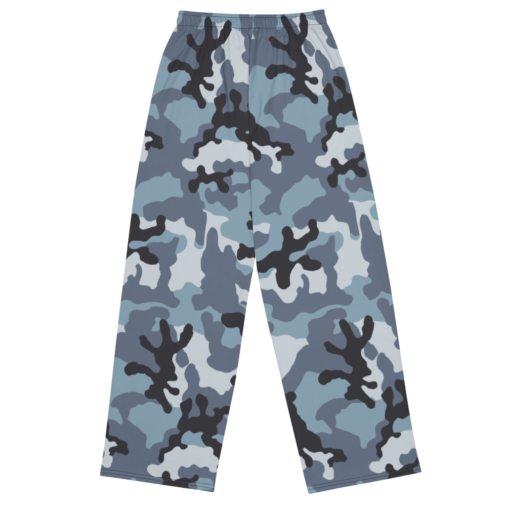 Russian KKO Urban Blue CAMO unisex wide-leg pants - Unisex Wide-Leg Pants