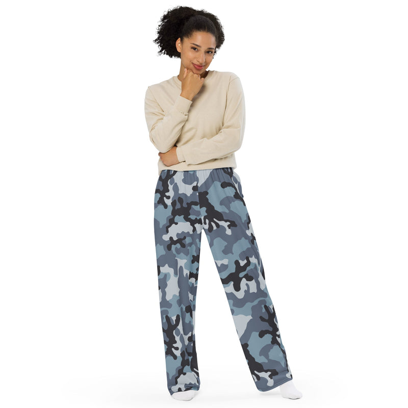KKO Urban Blue Russian CAMO Unisex Wide-Leg Leisure Pants - Pant