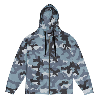 Russian KKO Urban Blue CAMO Unisex zip hoodie - 2XS - Zip Hoodies
