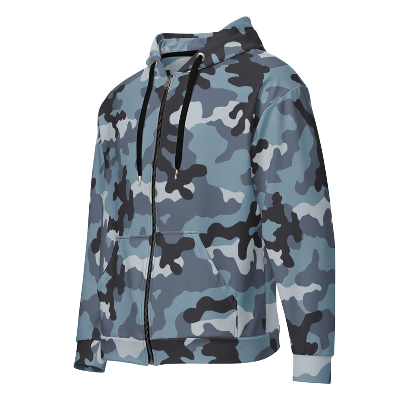 KKO Urban Blue Russian CAMO Unisex Zip Hoodie