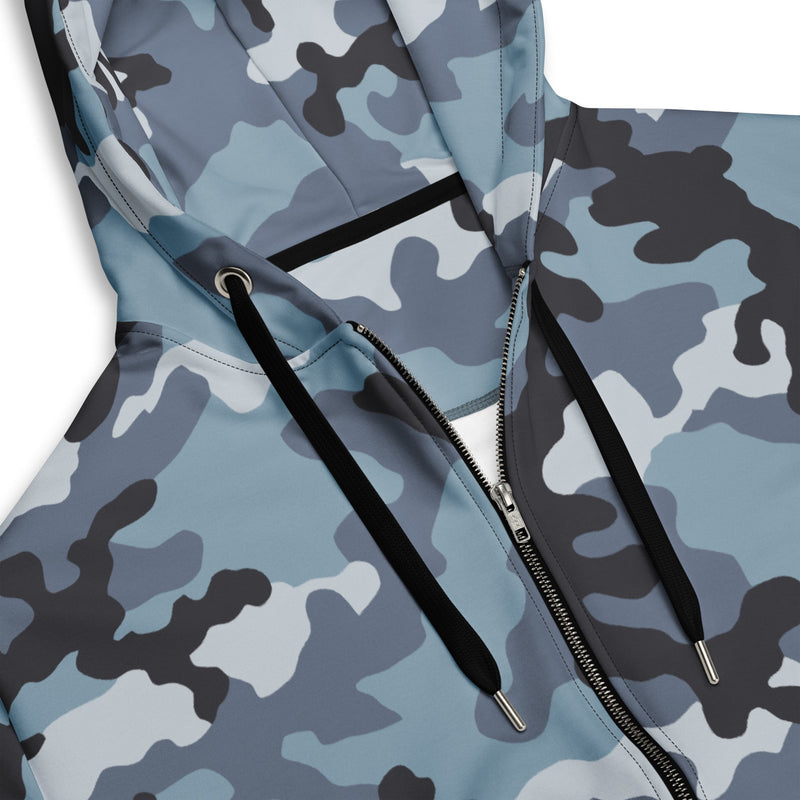 KKO Urban Blue Russian CAMO Unisex Zip Hoodie