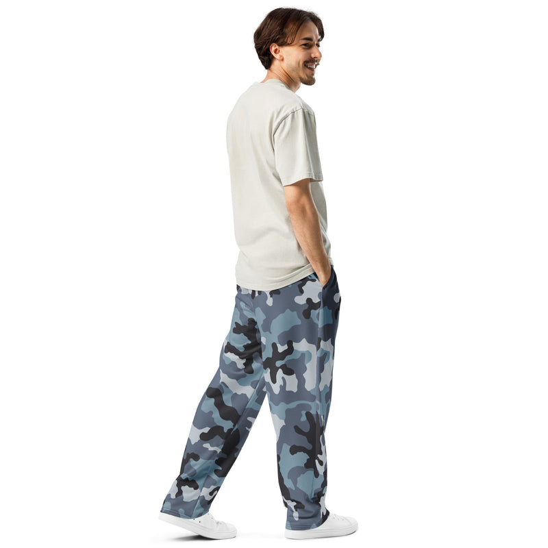 KKO Urban Blue Russian CAMO Unisex Wide-Leg Joggers