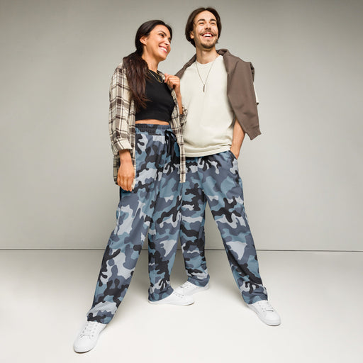 KKO Urban Blue Russian CAMO Unisex Wide-Leg Joggers - 2XS