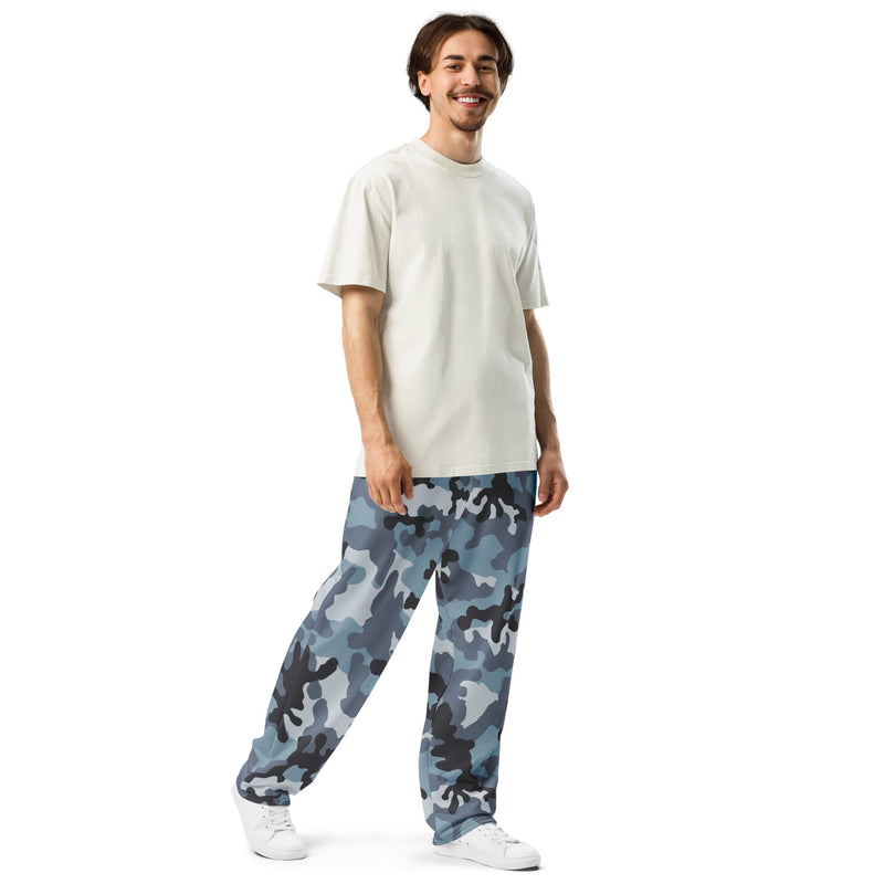 KKO Urban Blue Russian CAMO Unisex Wide-Leg Joggers