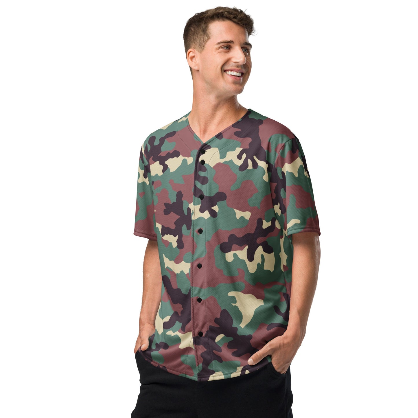 Russian KKO Woodland CAMO baseball jersey - Baseball Jerseys