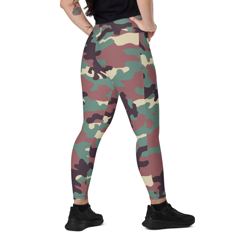 Russian KKO Woodland CAMO Leggings with pockets - 2XS - Womens With Pockets