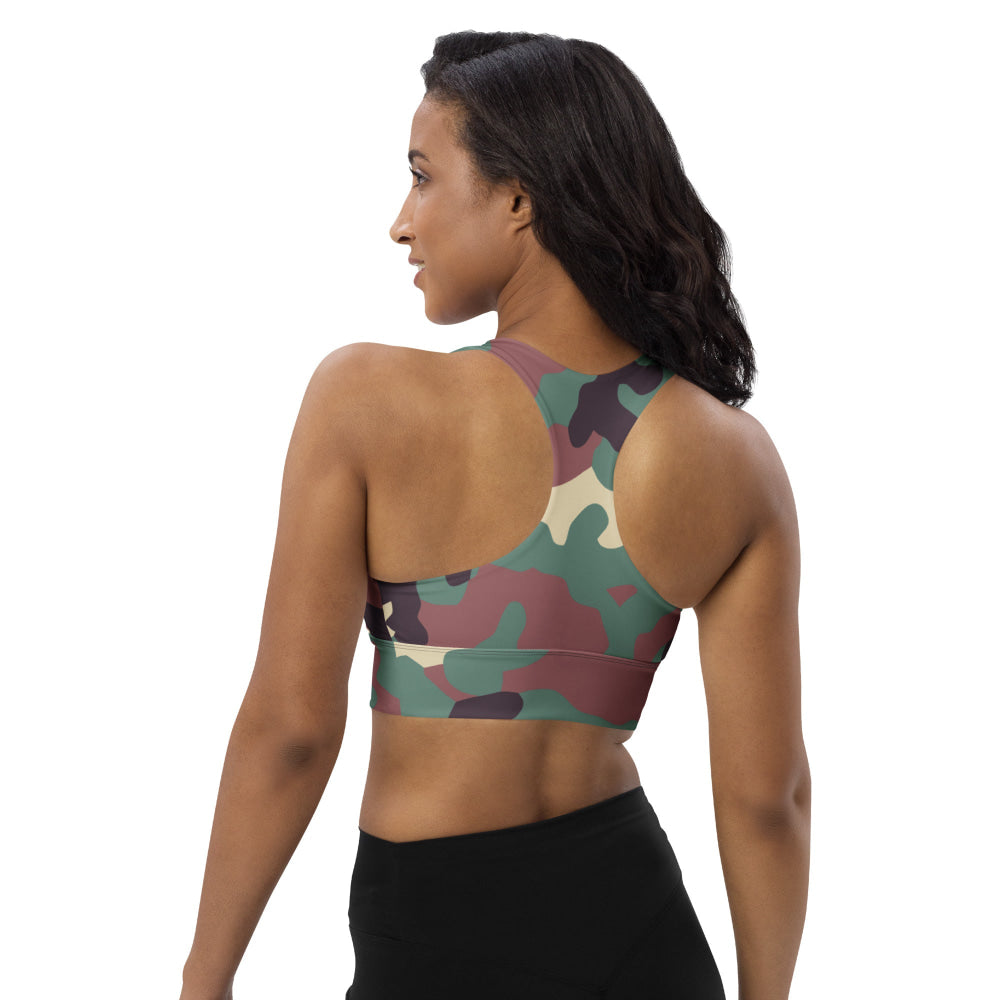 Russian KKO Woodland CAMO Longline sports bra - Womens Sports Bra