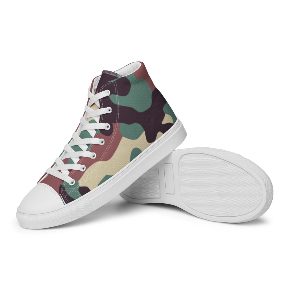 Russian KKO Woodland CAMO Men’s high top canvas shoes - Mens High Top Canvas Shoes