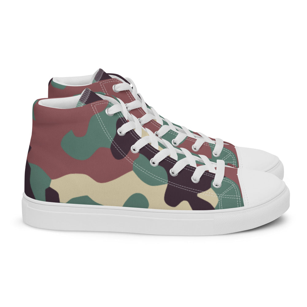 Russian KKO Woodland CAMO Men’s high top canvas shoes - Mens High Top Canvas Shoes