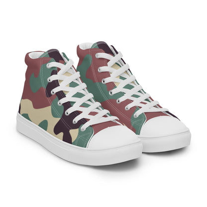 Russian KKO Woodland CAMO Men’s high top canvas shoes - Mens High Top Canvas Shoes