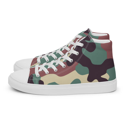 Russian KKO Woodland CAMO Men’s high top canvas shoes - Mens High Top Canvas Shoes