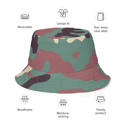 Russian KKO Woodland CAMO Reversible bucket hat - Bucket Hat