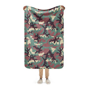 KKO Woodland Russian CAMO Sherpa Blanket - 37″×57″