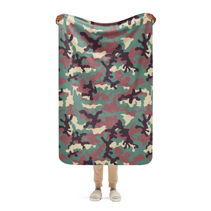 Russian KKO Woodland CAMO Sherpa blanket - 37″×57″ - Blankets