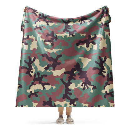 Russian KKO Woodland CAMO Sherpa blanket - 60″×80″ - Blankets