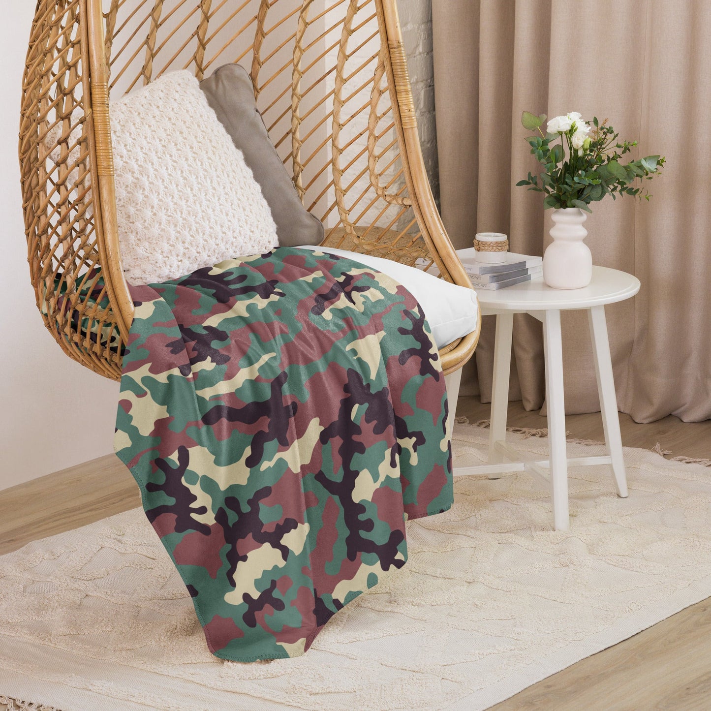 Russian KKO Woodland CAMO Sherpa blanket - Blankets