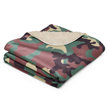 Russian KKO Woodland CAMO Sherpa blanket - Blankets