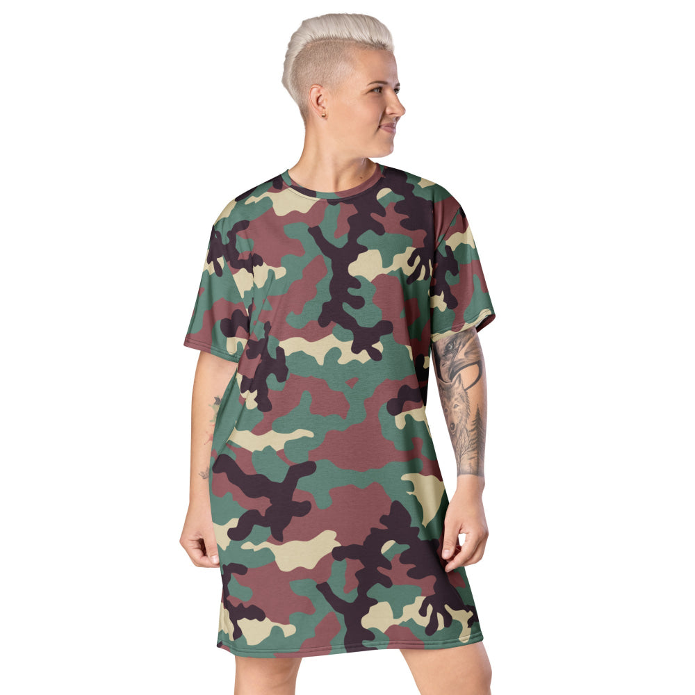 Russian KKO Woodland CAMO T-shirt dress - 2XS - Womens T-Shirt Dress