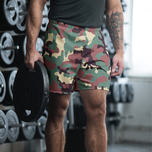 Russian KKO Woodland CAMO Unisex Athletic Long Shorts XS