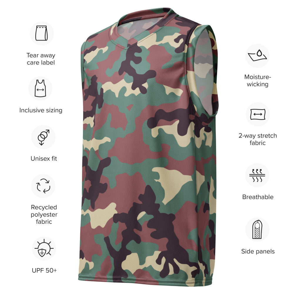 Russian KKO Woodland CAMO unisex basketball jersey - Unisex Basketball Jersey