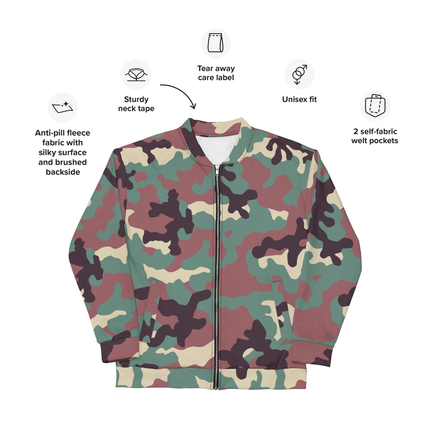 Russian KKO Woodland CAMO Unisex Bomber Jacket - Jackets