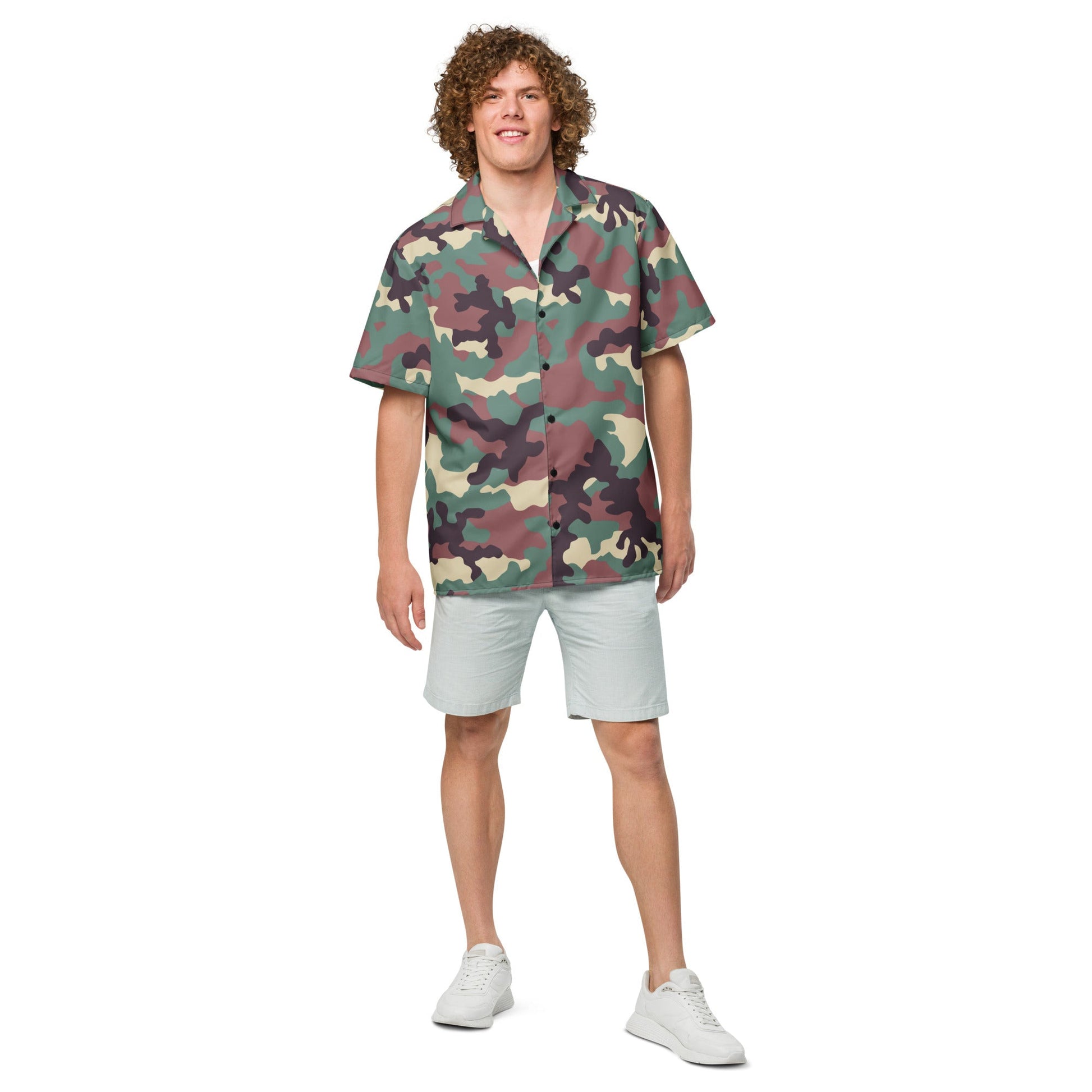 Russian KKO Woodland CAMO Unisex button shirt - Button Shirts