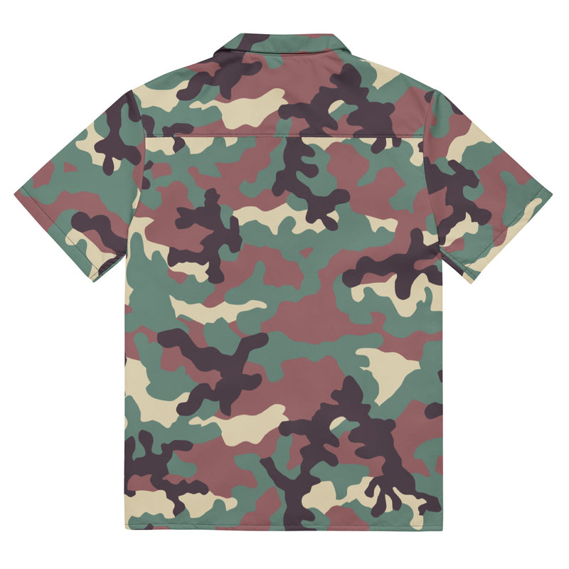 KKO Woodland Russian CAMO Unisex Short-Sleeve Button Shirt - Button-Up