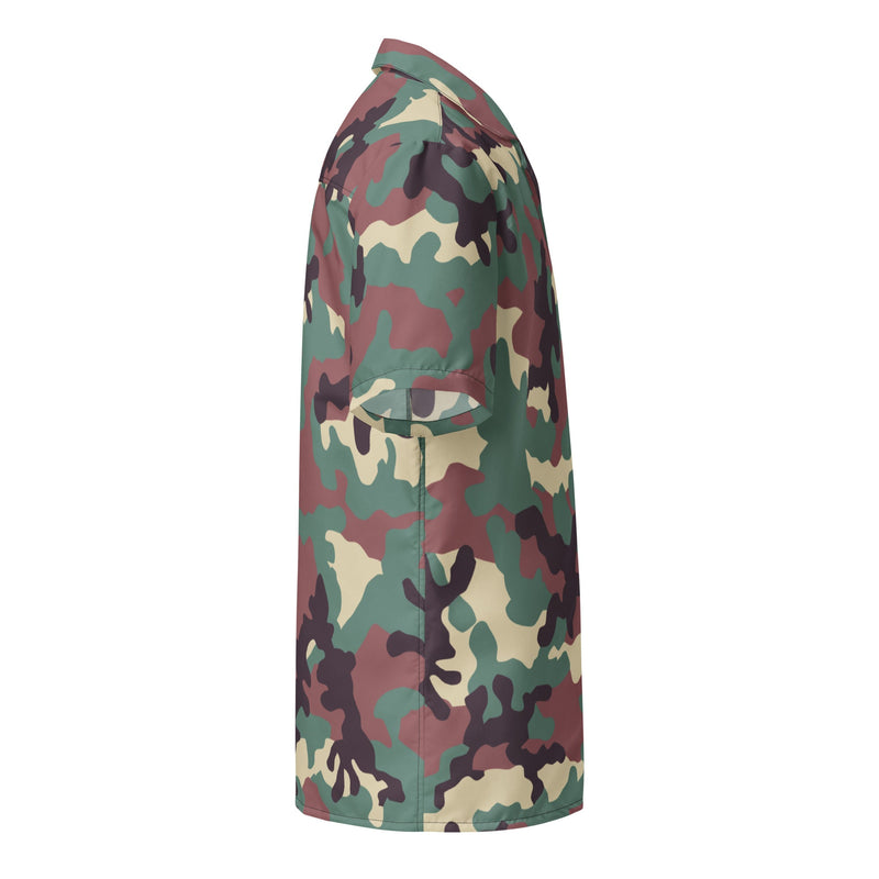 KKO Woodland Russian CAMO Unisex Short-Sleeve Button Shirt - Button-Up