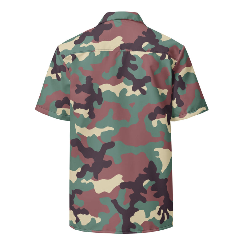 KKO Woodland Russian CAMO Unisex Short-Sleeve Button Shirt - Button-Up