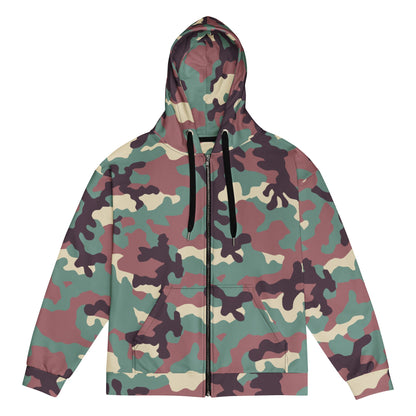 Russian KKO Woodland CAMO Unisex zip hoodie - 2XS - Zip Hoodies