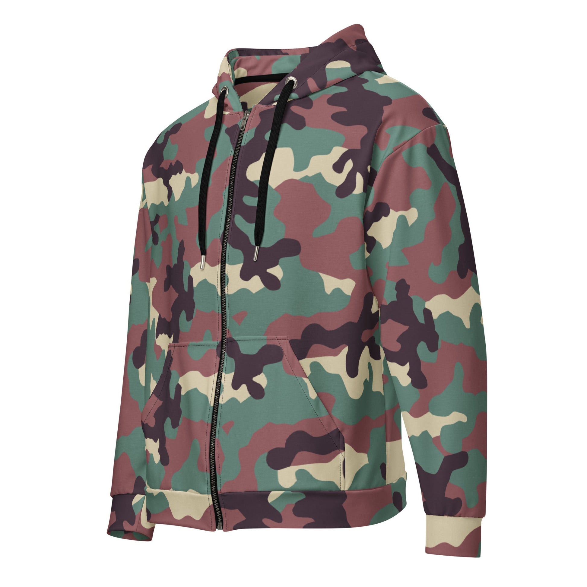Russian KKO Woodland CAMO Unisex zip hoodie - Zip Hoodies