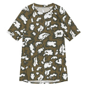 KLMK Red Dawn CAMO Mens Short-Sleeve Rash Guard - 2XS - SS