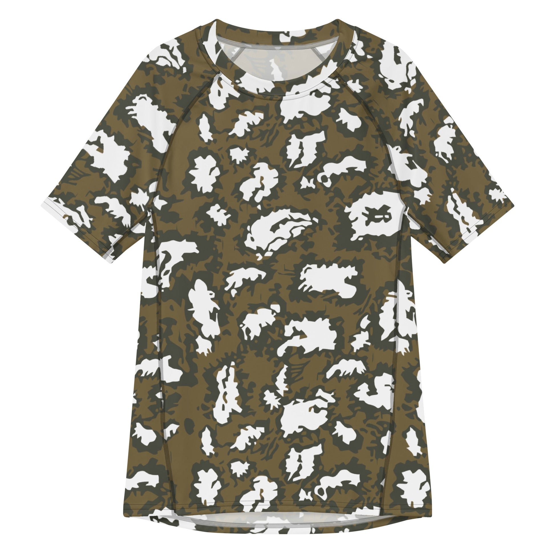 Russian KLMK Red Dawn BROWN Movie CAMO Mens Short-Sleeve Rash Guard - 2XS - Short-sleeve Guards