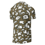 KLMK Red Dawn CAMO Mens Short-Sleeve Rash Guard - SS