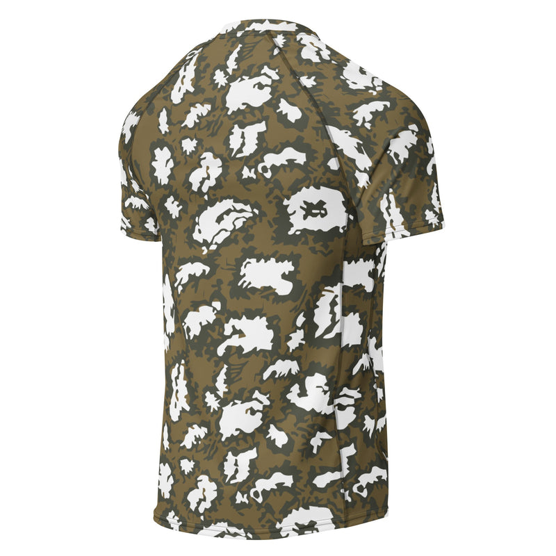 KLMK Red Dawn CAMO Mens Short-Sleeve Rash Guard - SS