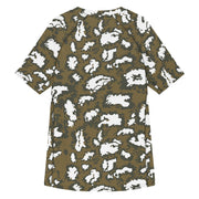 KLMK Red Dawn CAMO Mens Short-Sleeve Rash Guard - SS