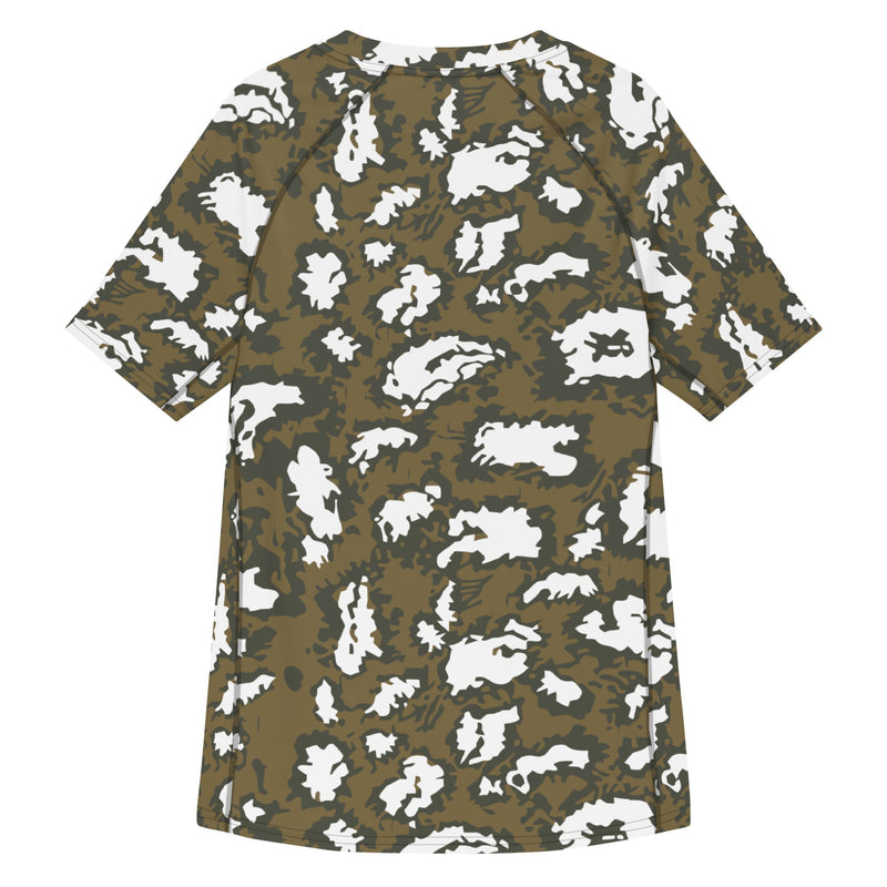 KLMK Red Dawn CAMO Mens Short-Sleeve Rash Guard - SS