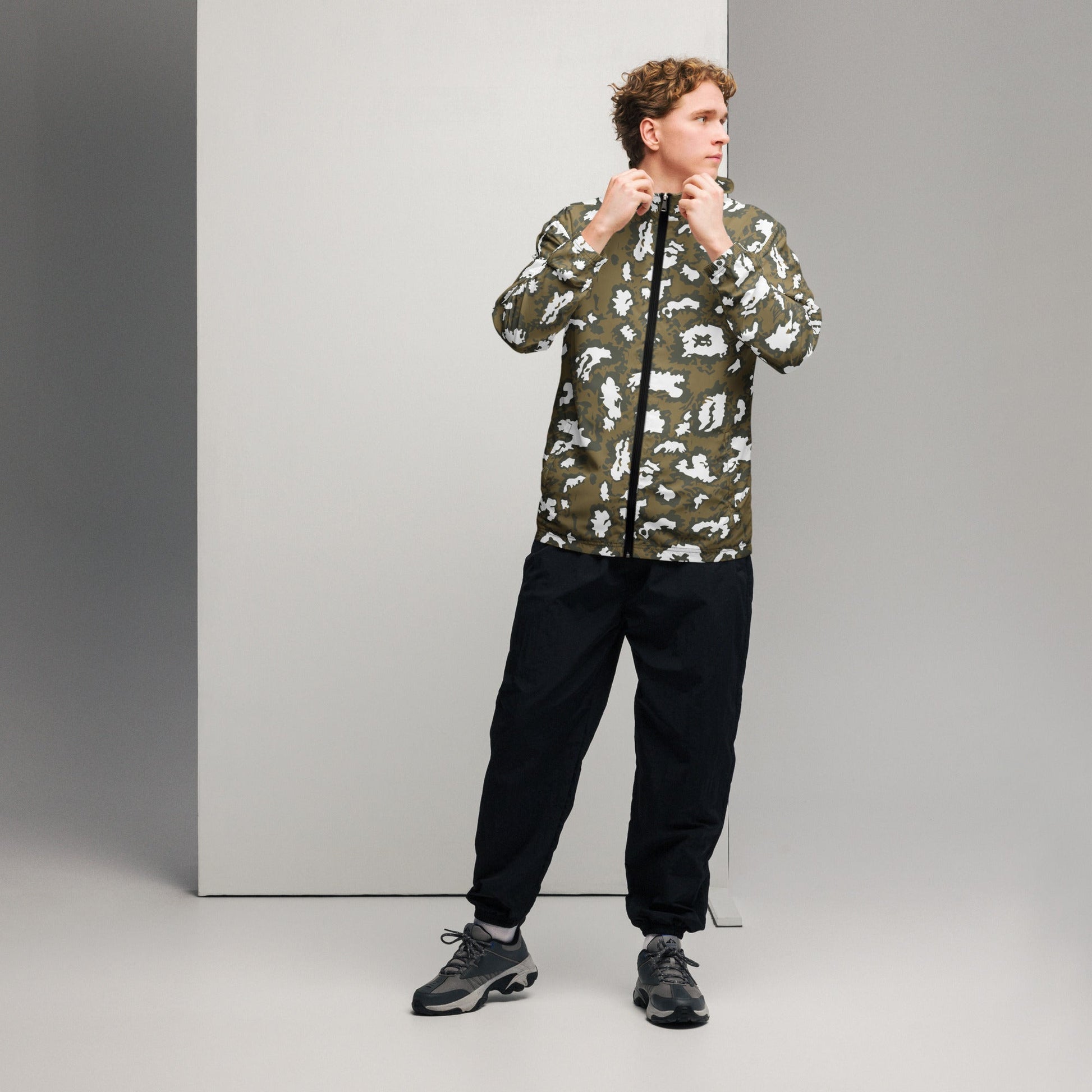 Russian KLMK Red Dawn BROWN Movie CAMO Mens windbreaker - Windbreakers