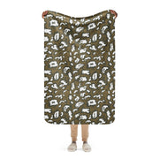 KLMK Red Dawn CAMO Sherpa Blanket - 37″×57″