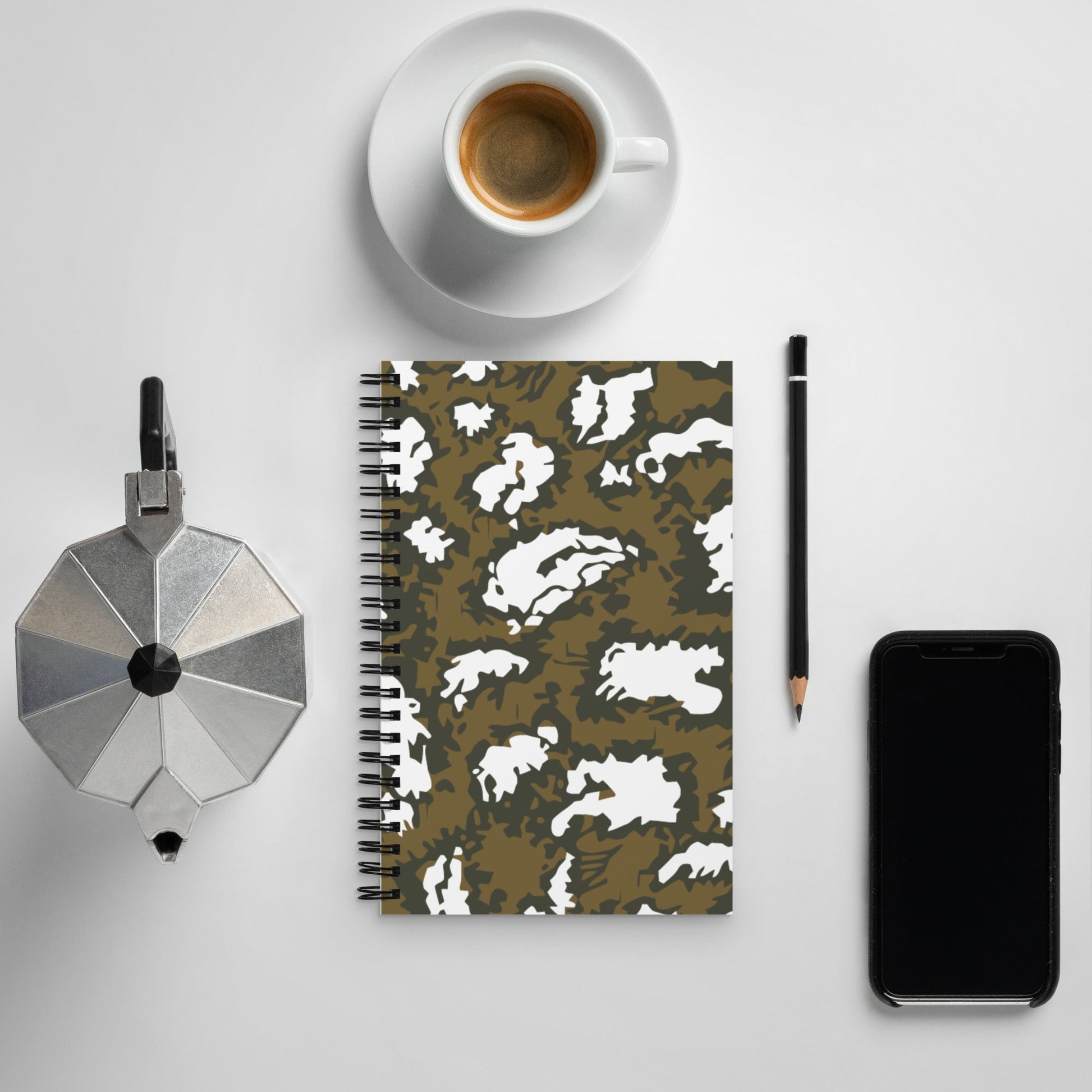 Russian KLMK Red Dawn BROWN Movie CAMO Spiral notebook - Notebooks