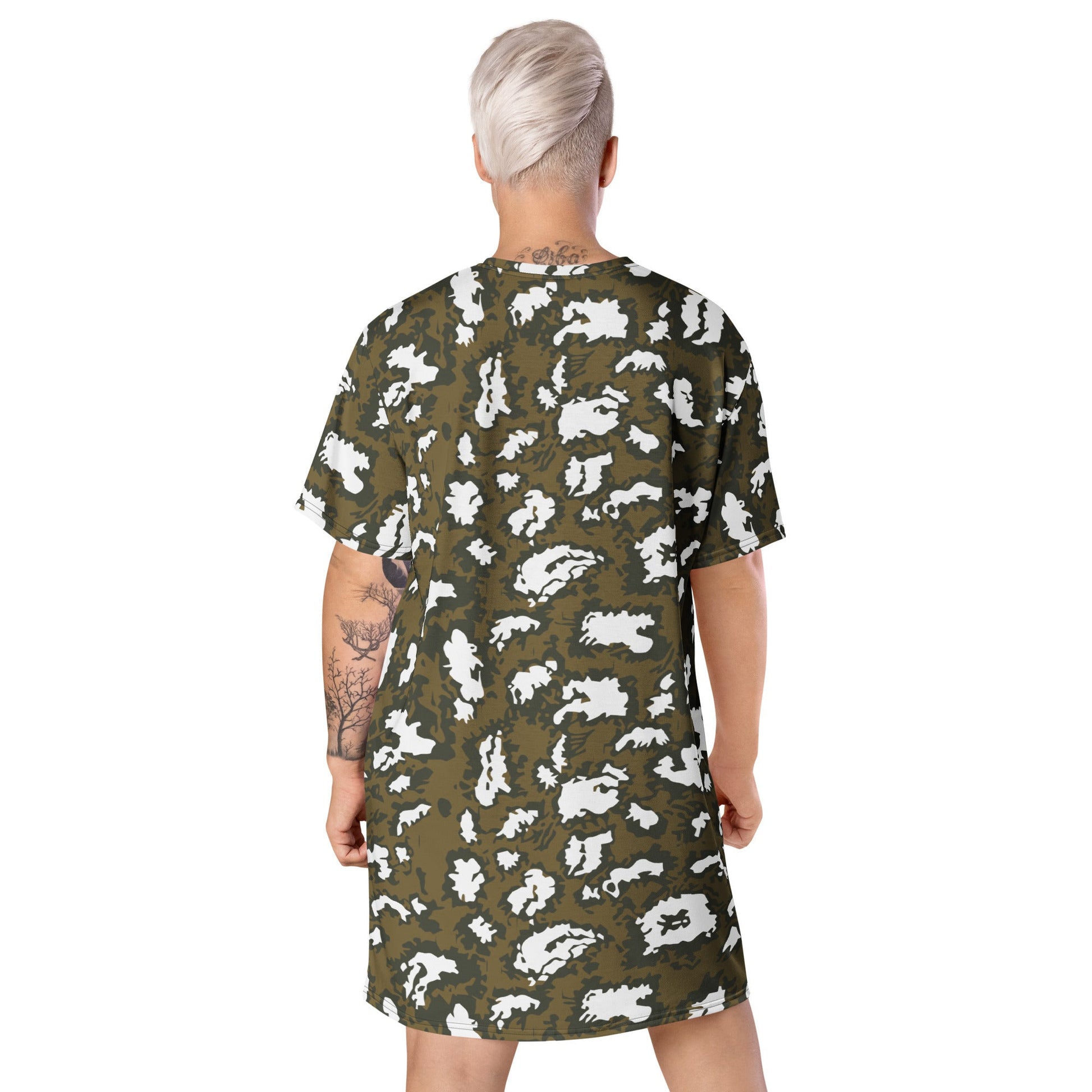 Russian KLMK Red Dawn BROWN Movie CAMO T-shirt dress - Womens T-Shirt Dresses