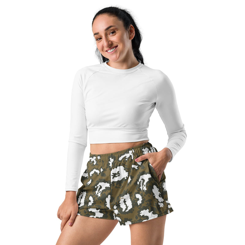 KLMK Red Dawn CAMO Unisex Athletic Shorts