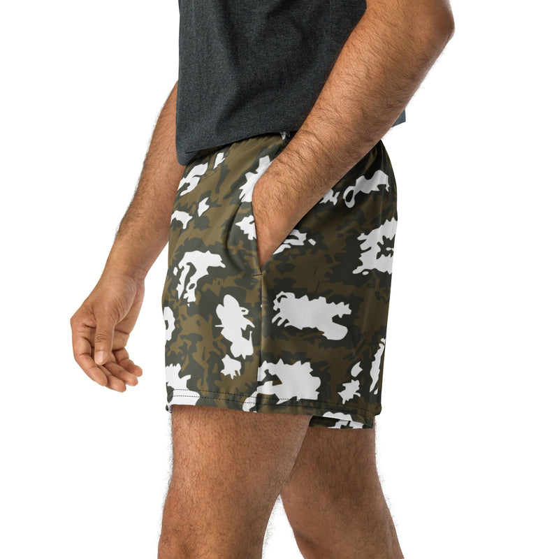 KLMK Red Dawn CAMO Unisex Athletic Shorts - XS