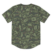 KLMK Red Dawn Woodland CAMO Unisex Baseball Jersey