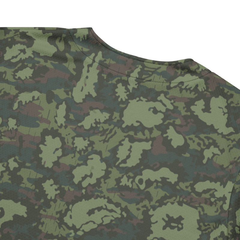 KLMK Red Dawn Woodland CAMO Unisex Baseball Jersey