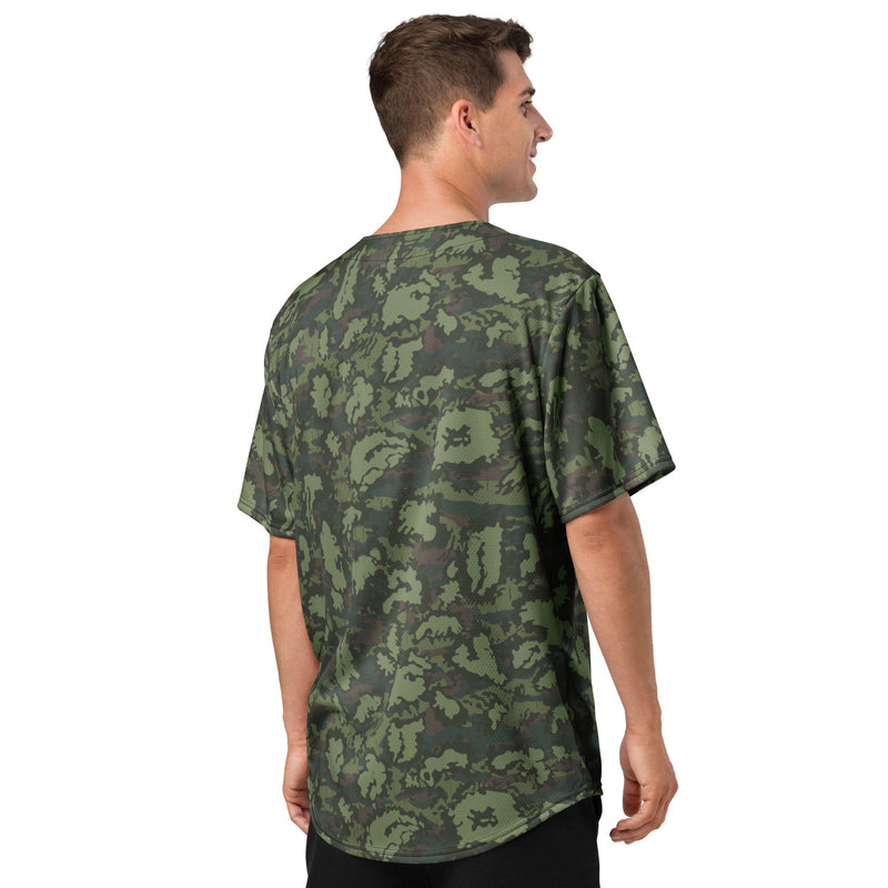 KLMK Red Dawn Woodland CAMO Unisex Baseball Jersey