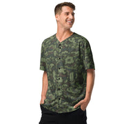 KLMK Red Dawn Woodland CAMO Unisex Baseball Jersey