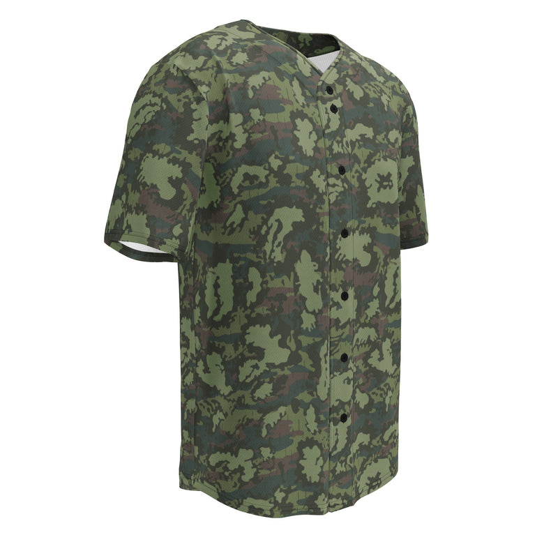 KLMK Red Dawn Woodland CAMO Unisex Baseball Jersey