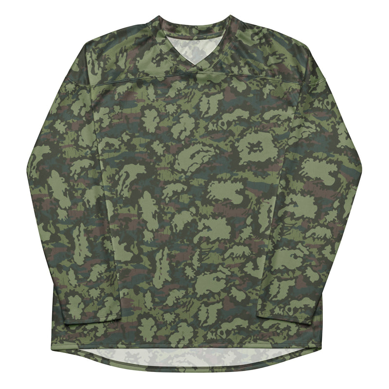 KLMK Red Dawn Woodland CAMO Unisex Hockey Fan Jersey