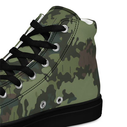 Russian KLMK Red Dawn Flora CAMO Mens high top canvas shoes - High Top Canvas Shoes